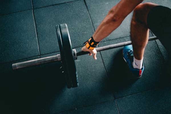 Rope training athlete