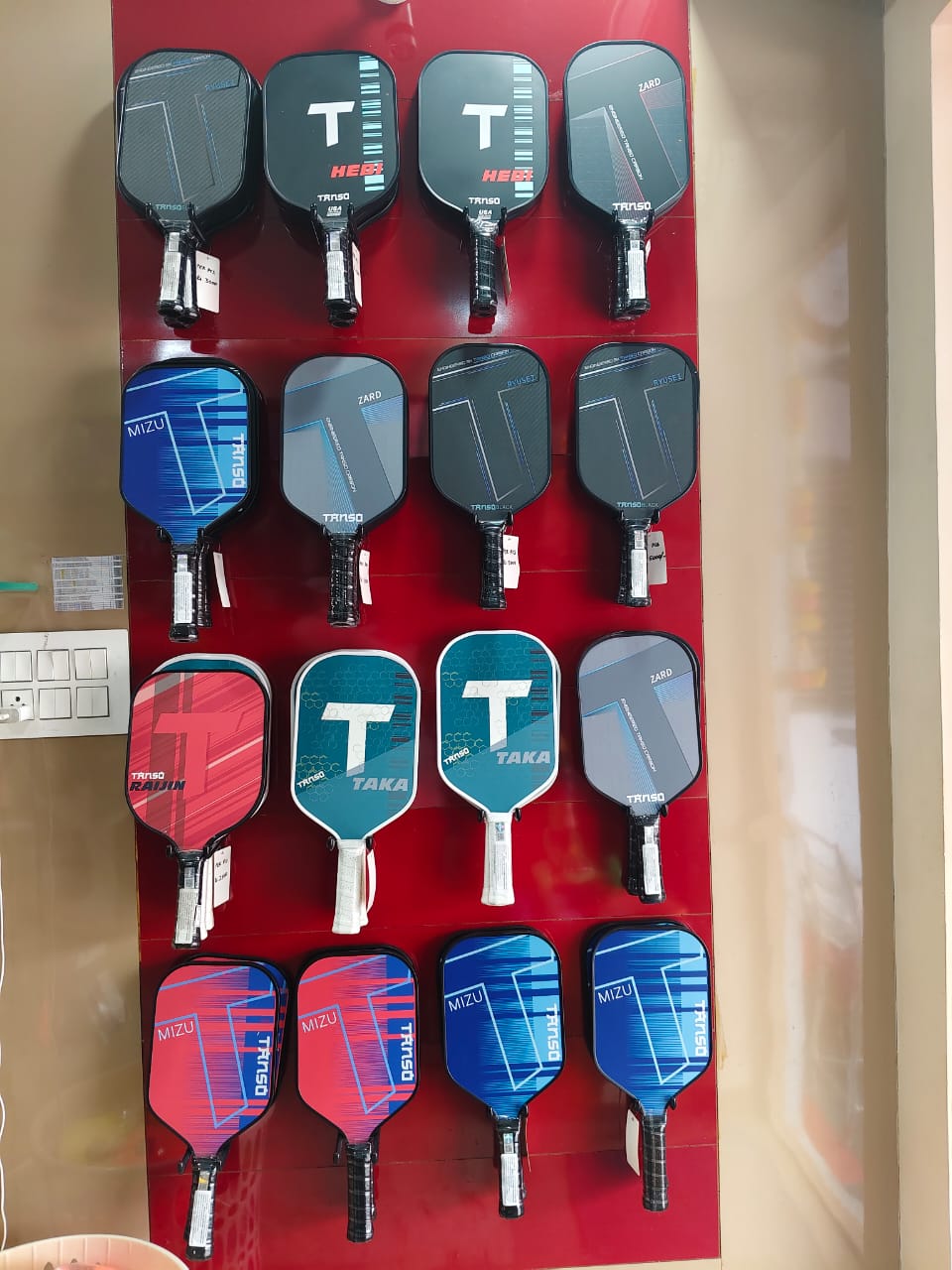 Premium Brand Racquets & Badminton Equipment Display